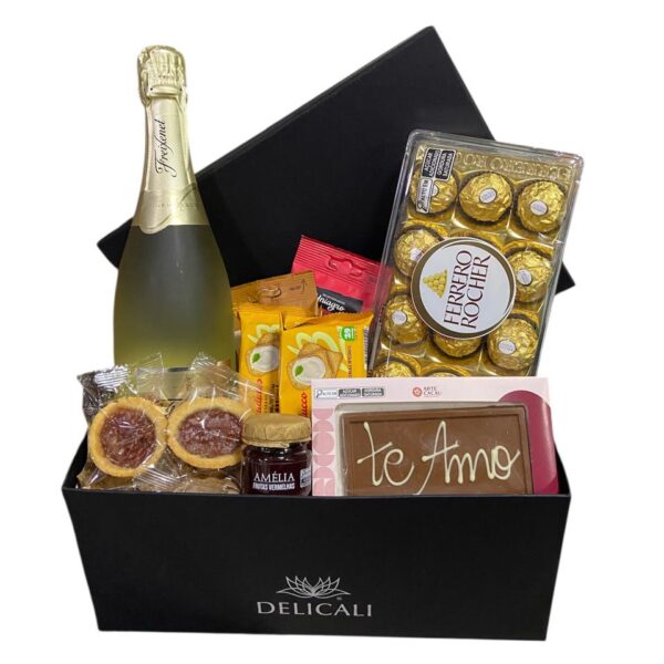 Cesta Te Amo com Espumante